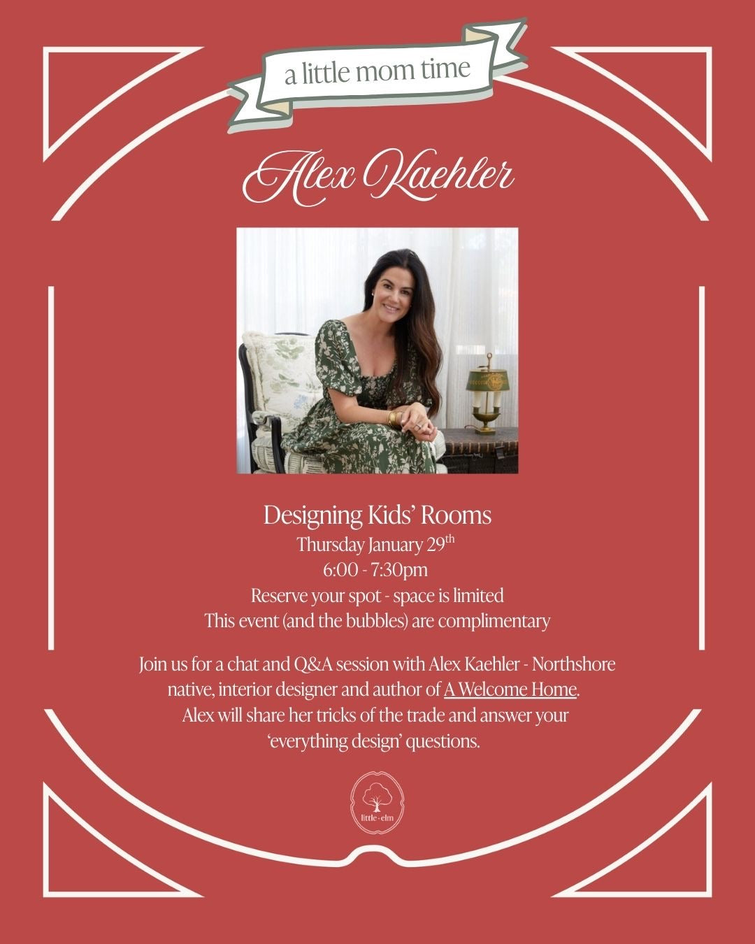 chat, sip & shop with alex kaehler
