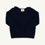 Reece Ruffle Sweater - Nantucket Navy