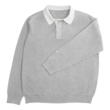 Knit Polo - ash Grey