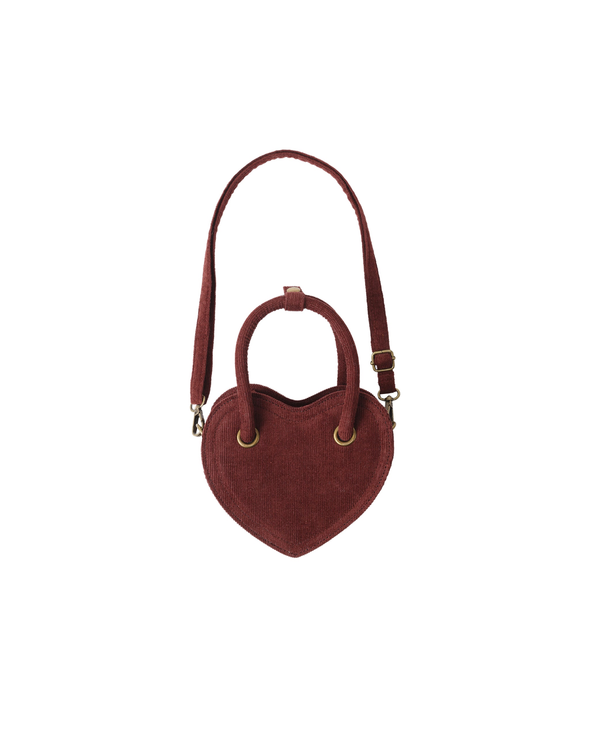 HEART PURSE || BURGUNDY