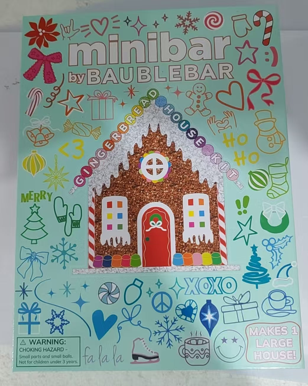 Kids Diy Christmas Gingerbread House Craft Kit